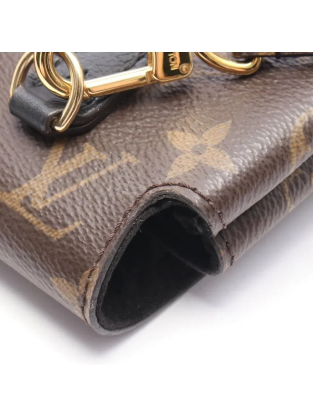 Louis Vuitton Marignan 2-Way Noir Canvas Leather Handbag